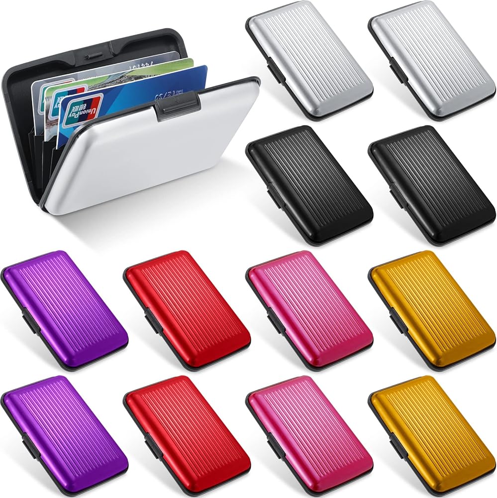 RFID Aluminum Wallet & Money Clip with Expandable Credit Card Holder