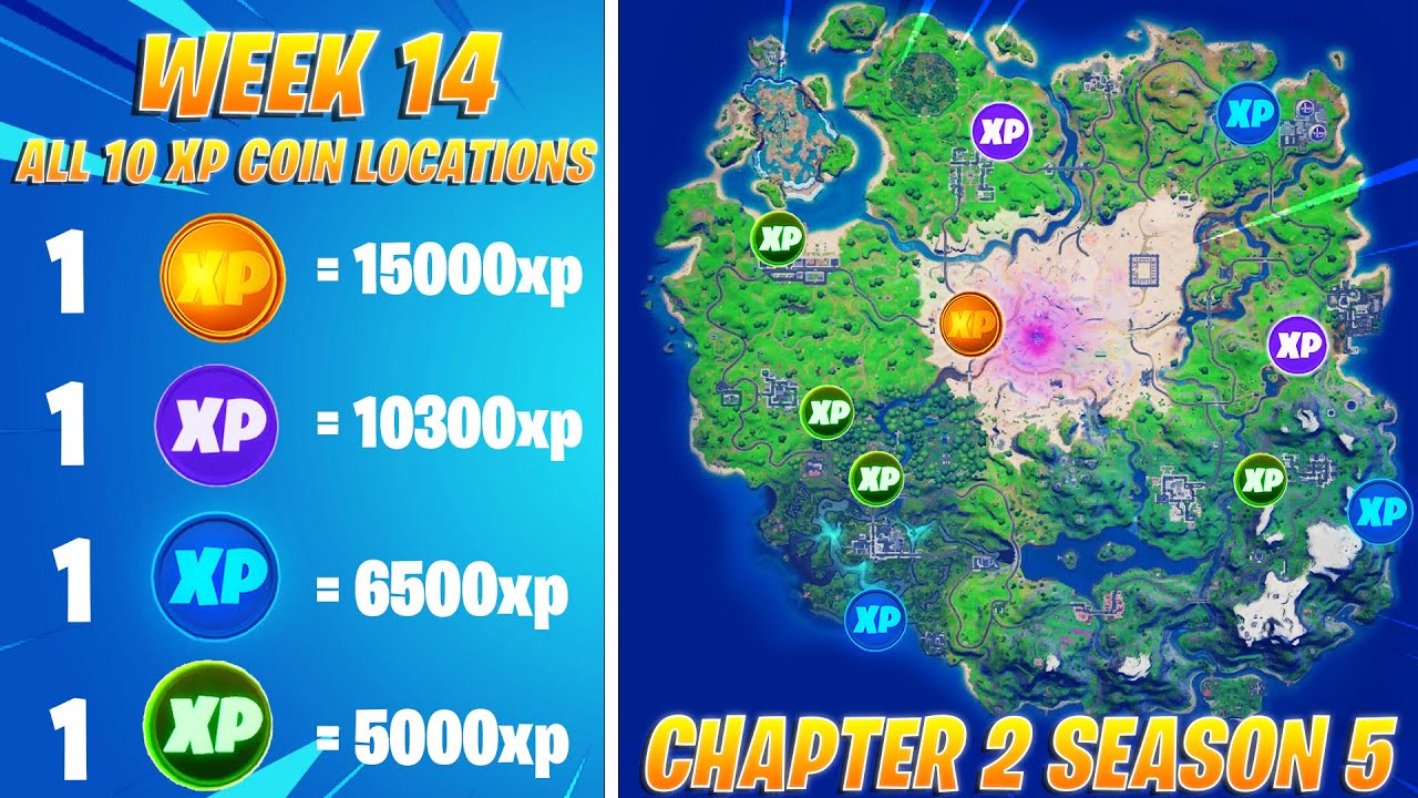 All Fortnite Season 3 Week 5 XP Coin Locations