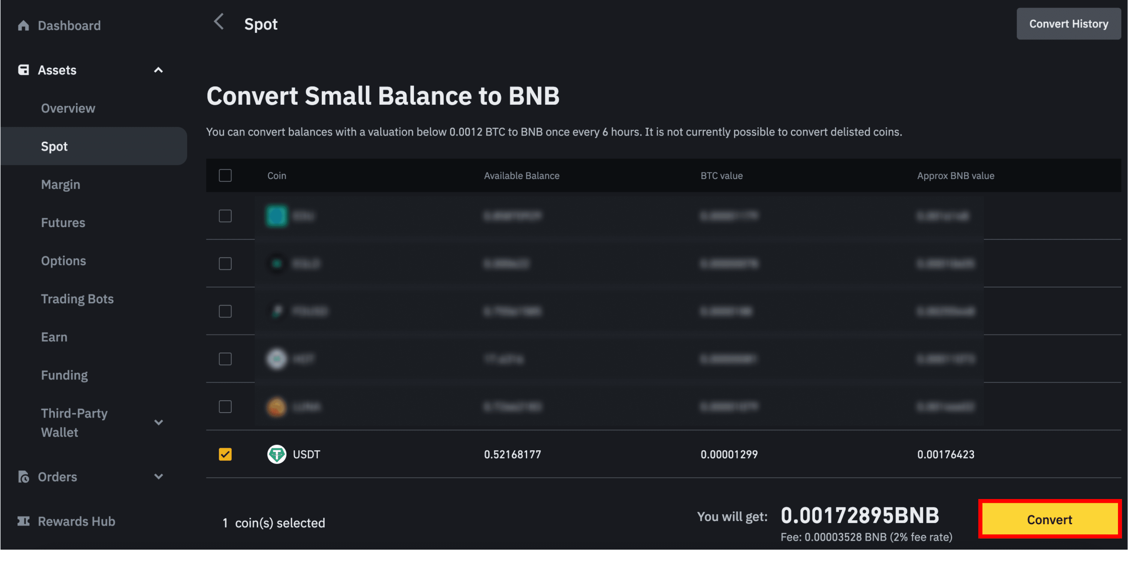 GitHub - sQu1rr/binance-dust-sweeper: Sweep your dusty coins on binance