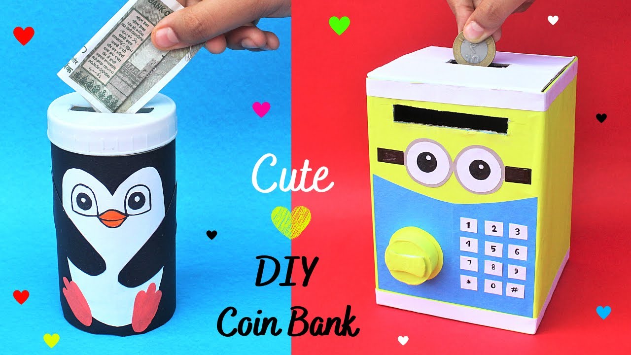 40 Cool DIY Piggy Banks For Kids & Adults • Cool Crafts