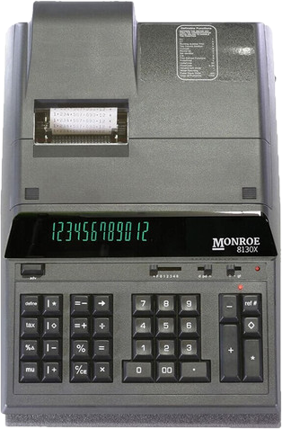 Monroe X Printing Calculator | 1001fish.ru