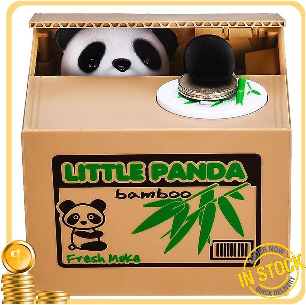 Little Panda Piggy Bank | Arbutus Crafts