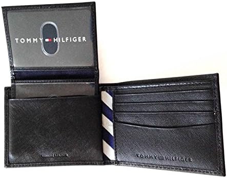 Tommy Hilfiger Men's Passcase Billfold Genuine Leather Wallet - Black | BIG W