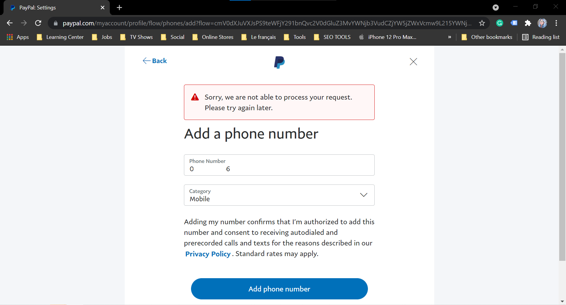 How do I confirm my phone number? | PayPal PH