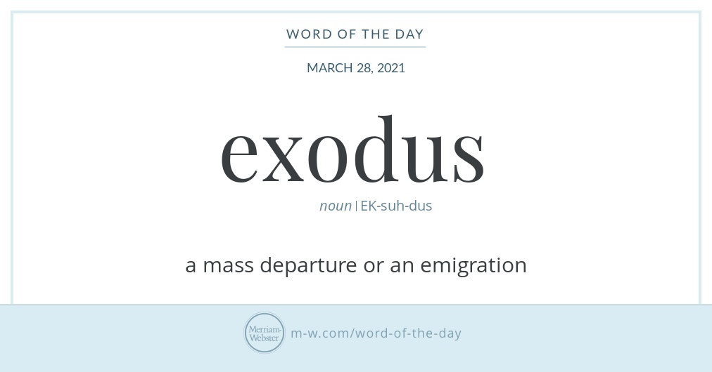 What Does Exodus Mean? | The Word Counter