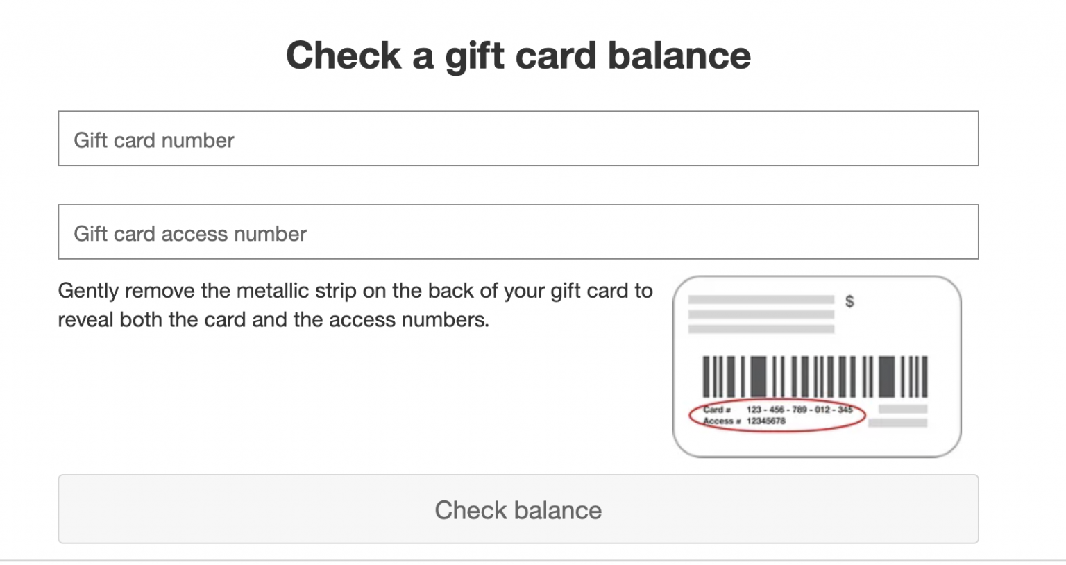 Target Visa Gift Card Check Balance Online