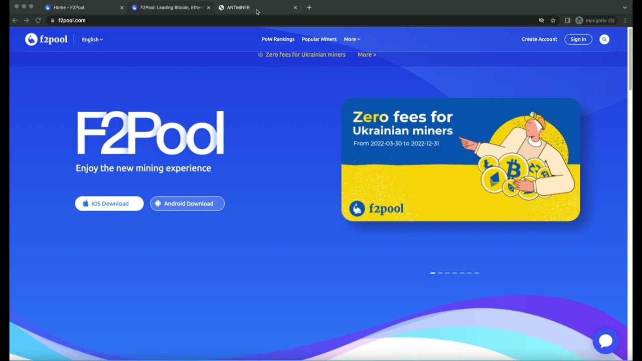 f2pool Mining Pool Registration English Tutorial - WOYOU