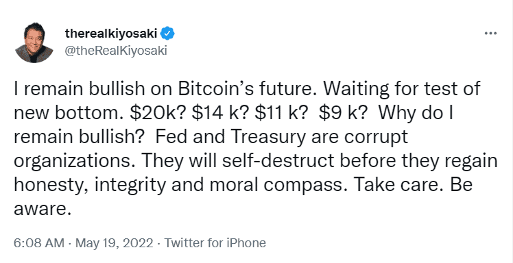 'Rich Dad Poor Dad' Author: Buy Bitcoin, Don't Be Loser