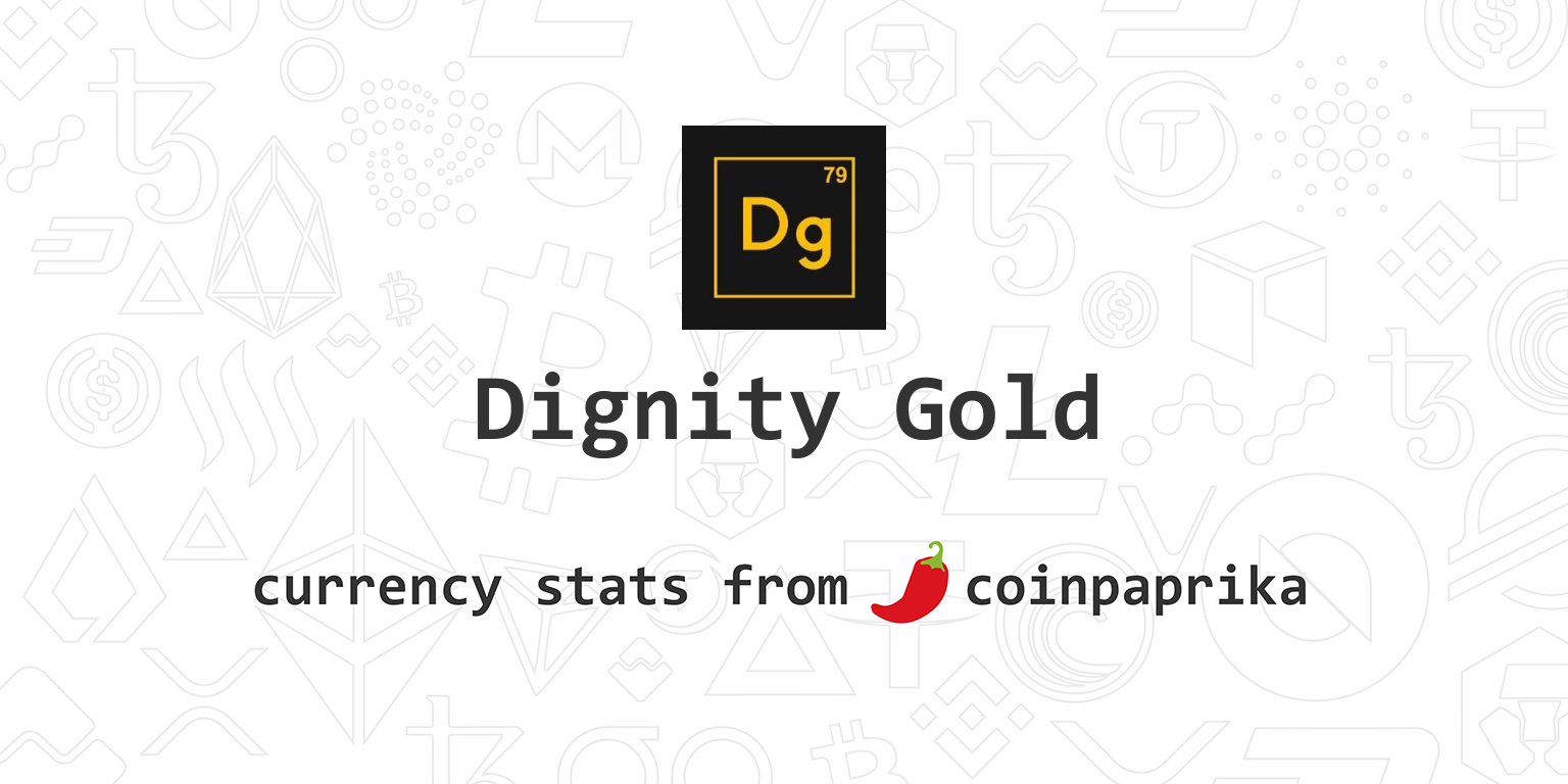 Dignity price today, DIG to USD live price, marketcap and chart | CoinMarketCap