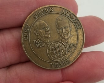 COIN TOKEN DR Bob Bill W 10 Years Unity Service Recovery To Thine Own Self Be Tr $ - PicClick