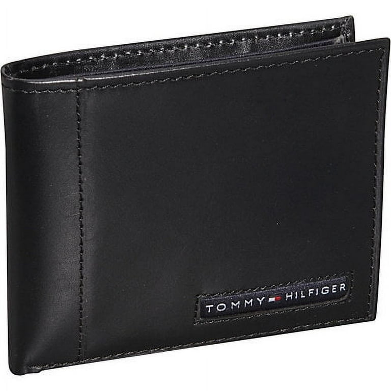 Tommy Hilfiger Men'S Leather Passcase Wallet, Black Leeds, One Size – SHANULKA Home Decor