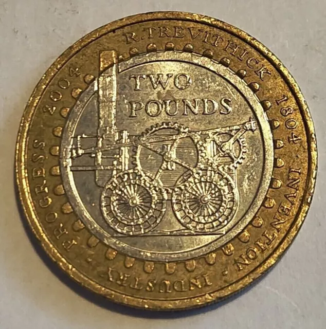 £2 POUND COIN George Stephenson's Rocket Rare Circulated £ - PicClick UK