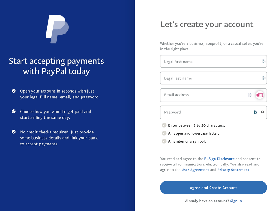 Opening a PayPal Account Using Your Delaware Company