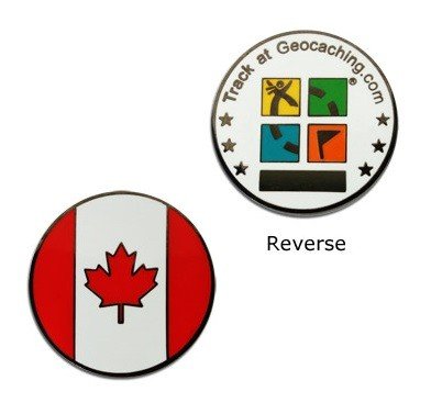 Canada Flag Micro Geocoin – Geoswag