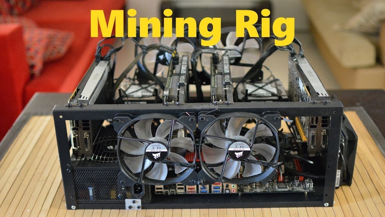 4 GPU Mining Case Chassis 6/8 Card Chassis for ETH BTC Ethereum with 4 fans