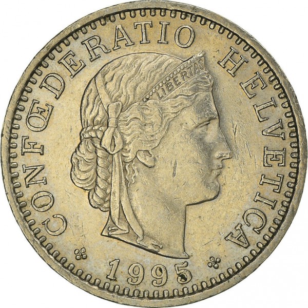 20 Rappen (Libertas; nickel) - Switzerland (date) – Numista