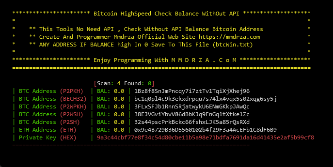 Bitcoin Address Generator in Obfuscated Python