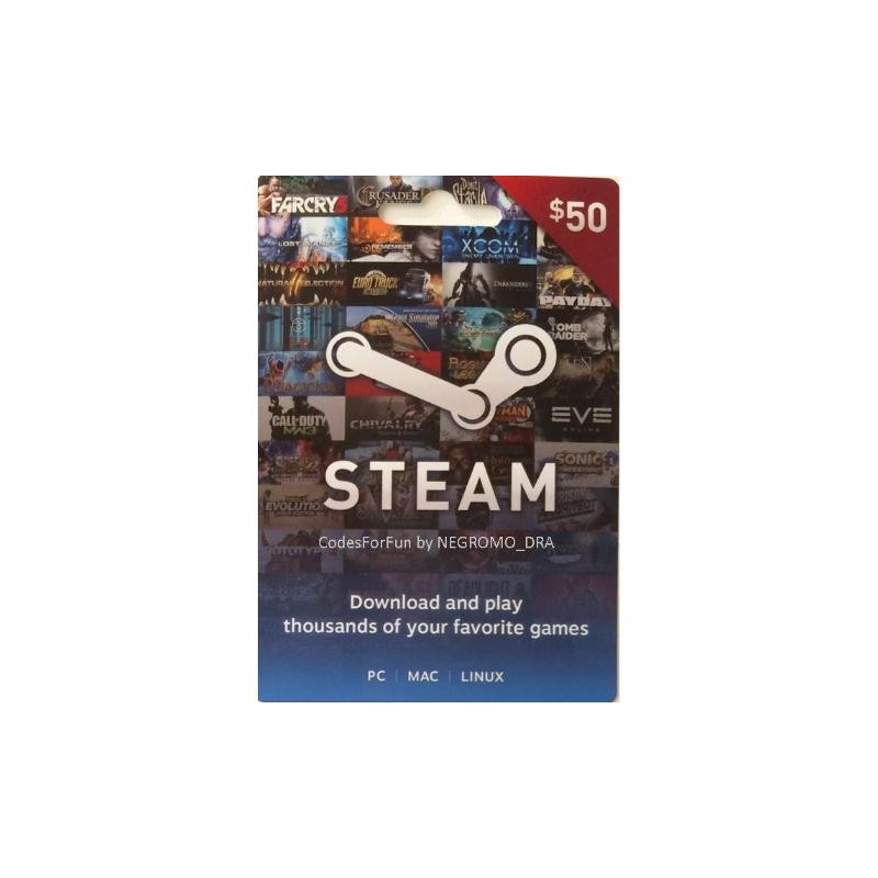 Steam Gift Card (USA) | Buy a code from $10 | 1001fish.ru