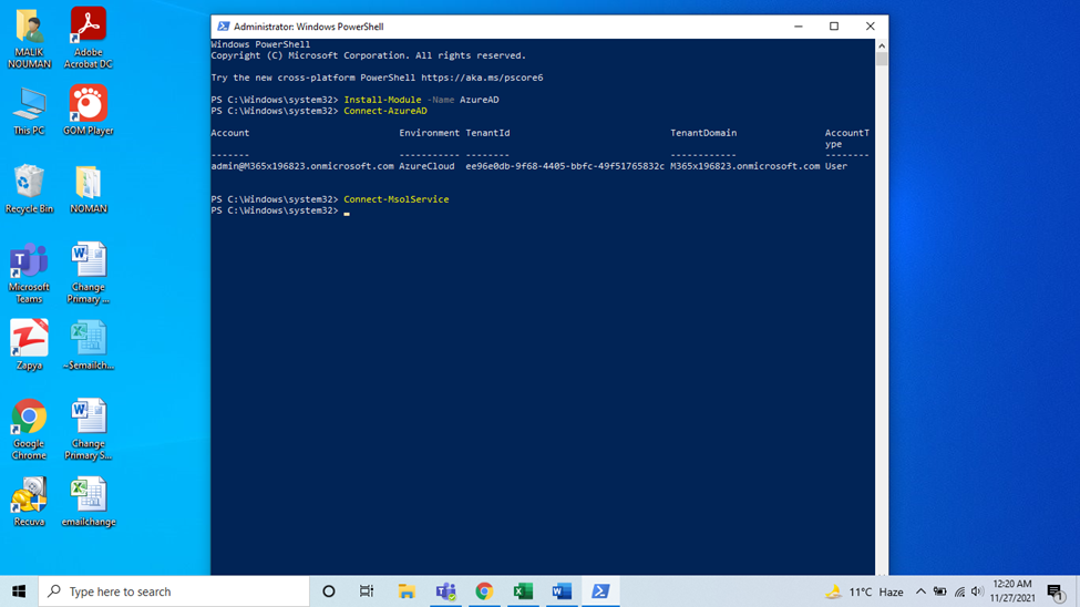 Manage Email address using PowerShell | Office - oinfo