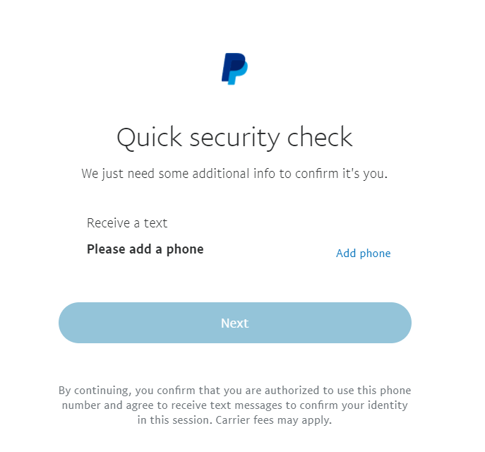 How to Get a PayPal Verification Code using a Secondary Phone Number