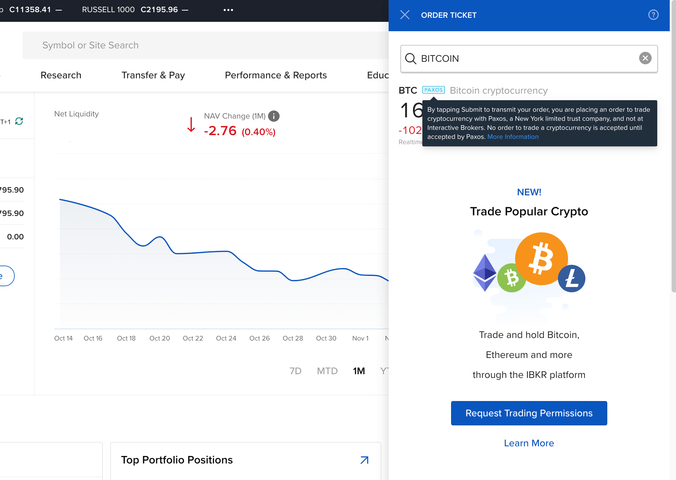 Access Spot Bitcoin ETPs for Less Coin | Interactive Brokers LLC