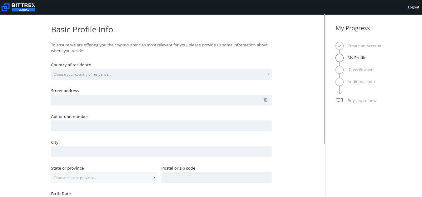 Bittrex Global Registration | Register For Bitcoin Trading Here