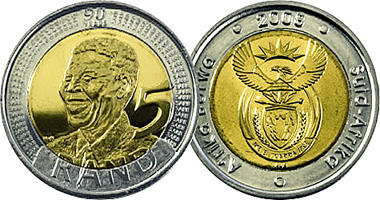 Five Rand Nelson Mandela, Coin from South Africa - Online Coin Club