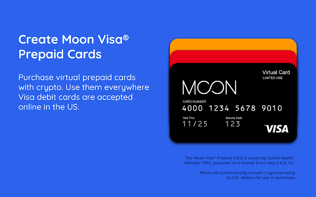 Virtual card: create your virtual credit card - Mooncard