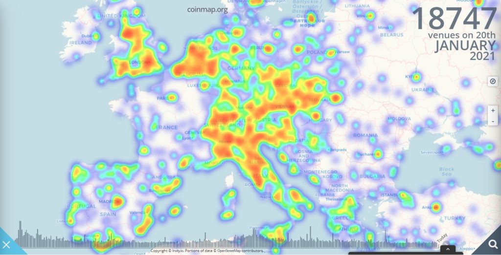 Bitcoin Store Map