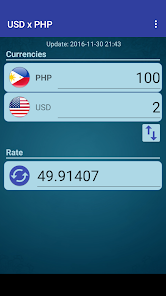 Philippine Peso to US Dollar, PHP to USD Currency Converter