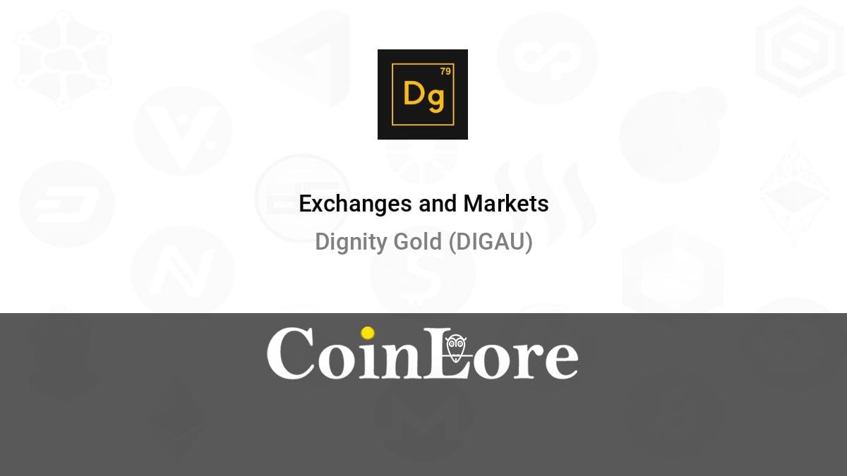 Dignity Gold Price Today - DIGAU Coin Price Chart & Crypto Market Cap