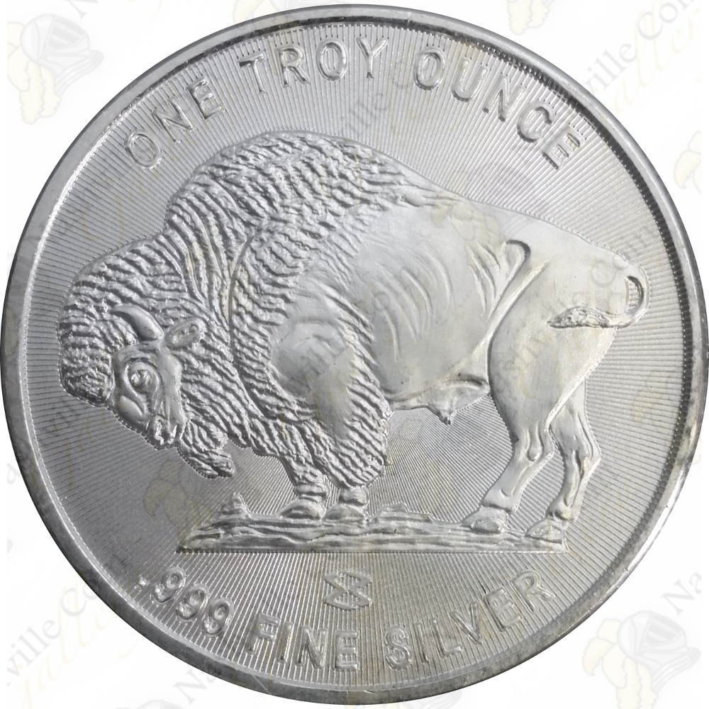 1 troy ounce silver Buffalo round - buy silver round at The Silver Mountain