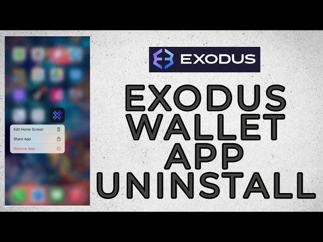 EXODUS - how to DELETE WALLET?