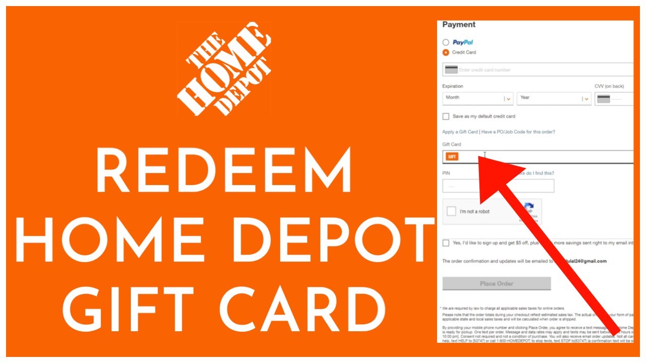 Uses of Home Depot Gift Cards | What It is - Dtunes