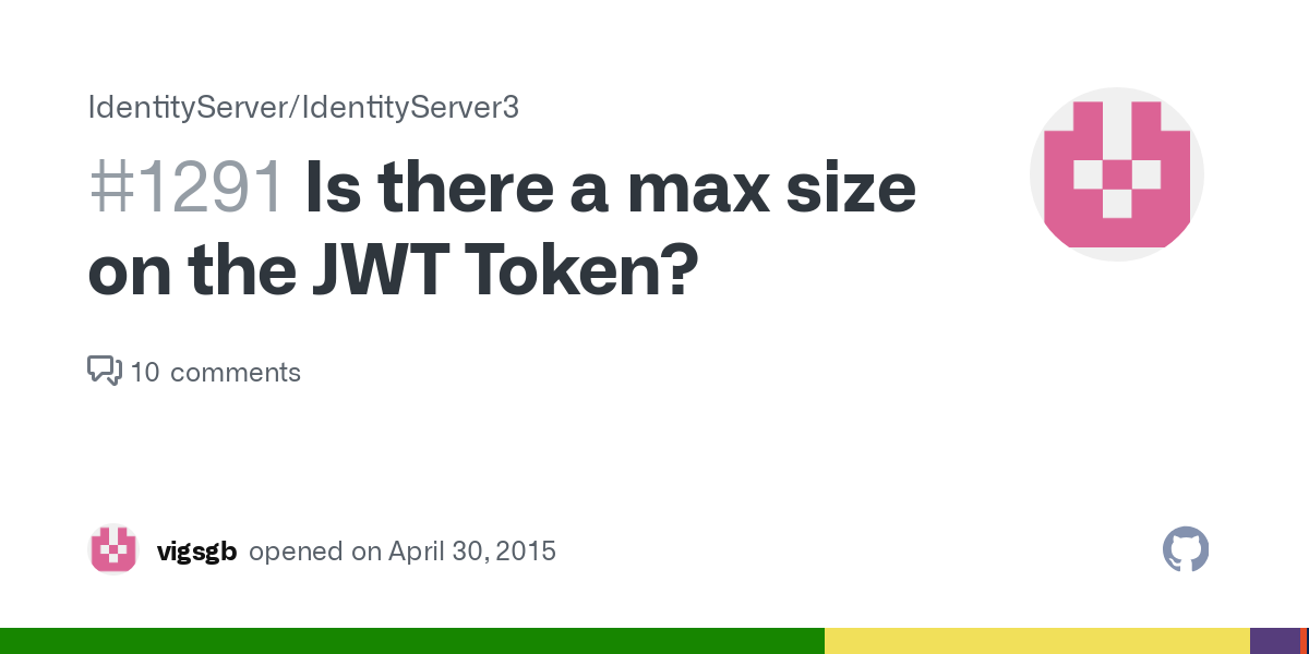 JWT bearer token limit? · dani-garcia vaultwarden · Discussion # · GitHub