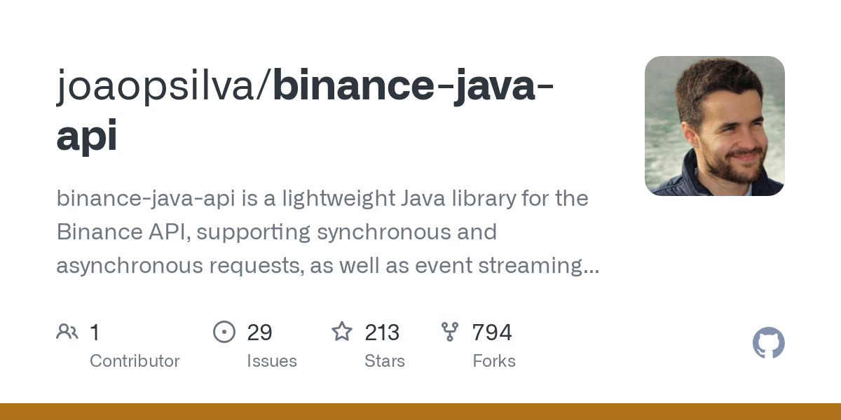 GitHub - binance/binance-connector-java