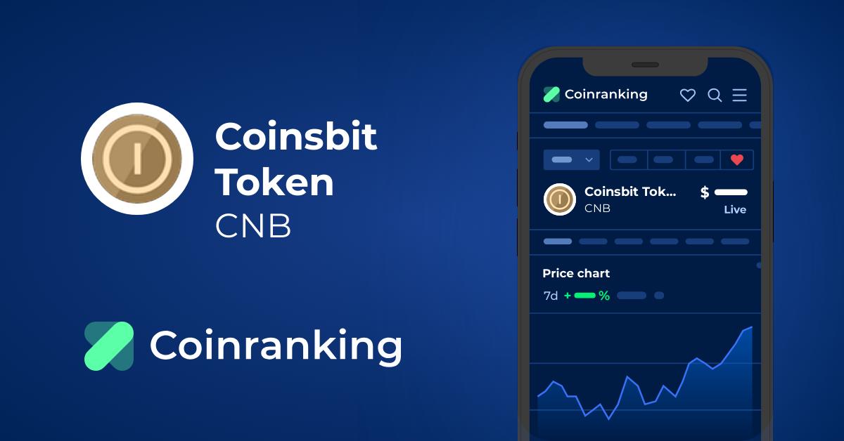 Coinsbit Token (CNB) Price, Coin Market Cap, & Token Supply