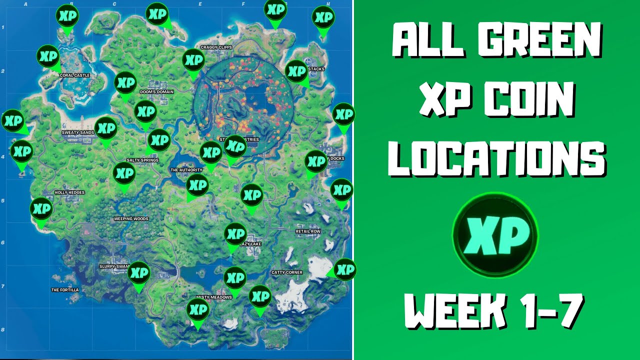 Fortnite: Where To Find All XP Coins - Chapter 2 Season 4 Week 1