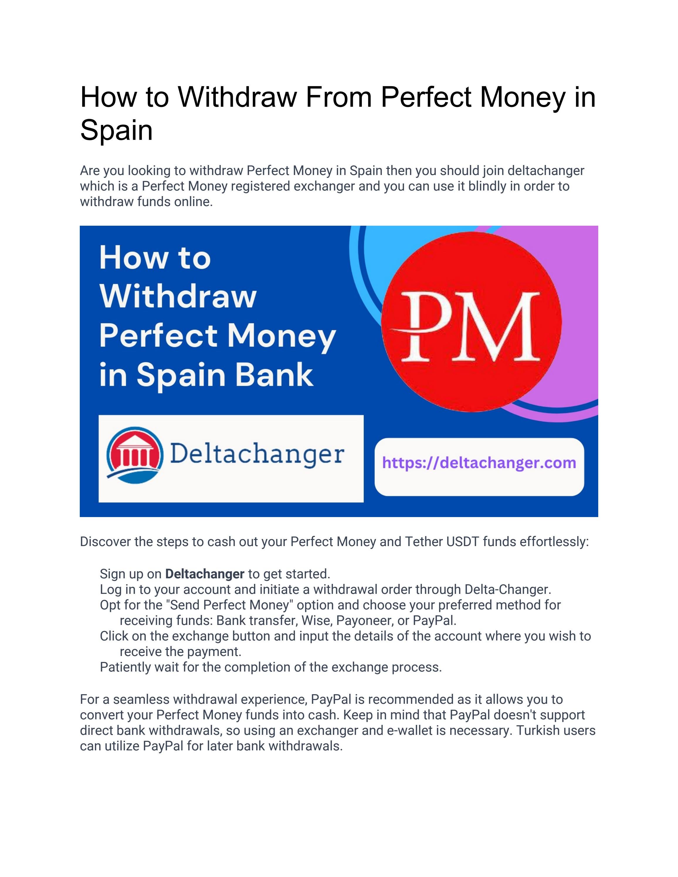 Exchange PerfectMoney to PayPal