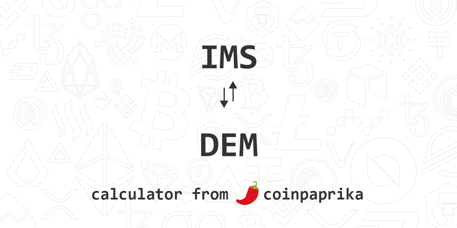 DEM to TRY Price Converter & Calculator, Live Exchange Rate | CoinBrain