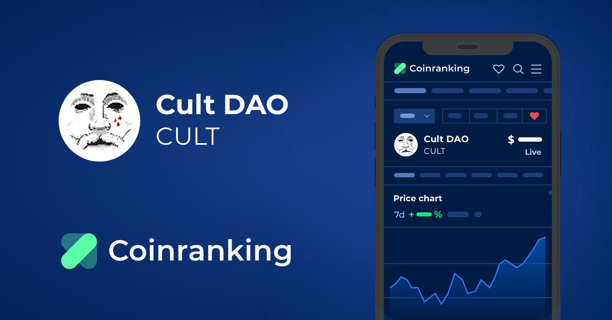 Cult DAO Price Today - CULT Coin Price Chart & Crypto Market Cap