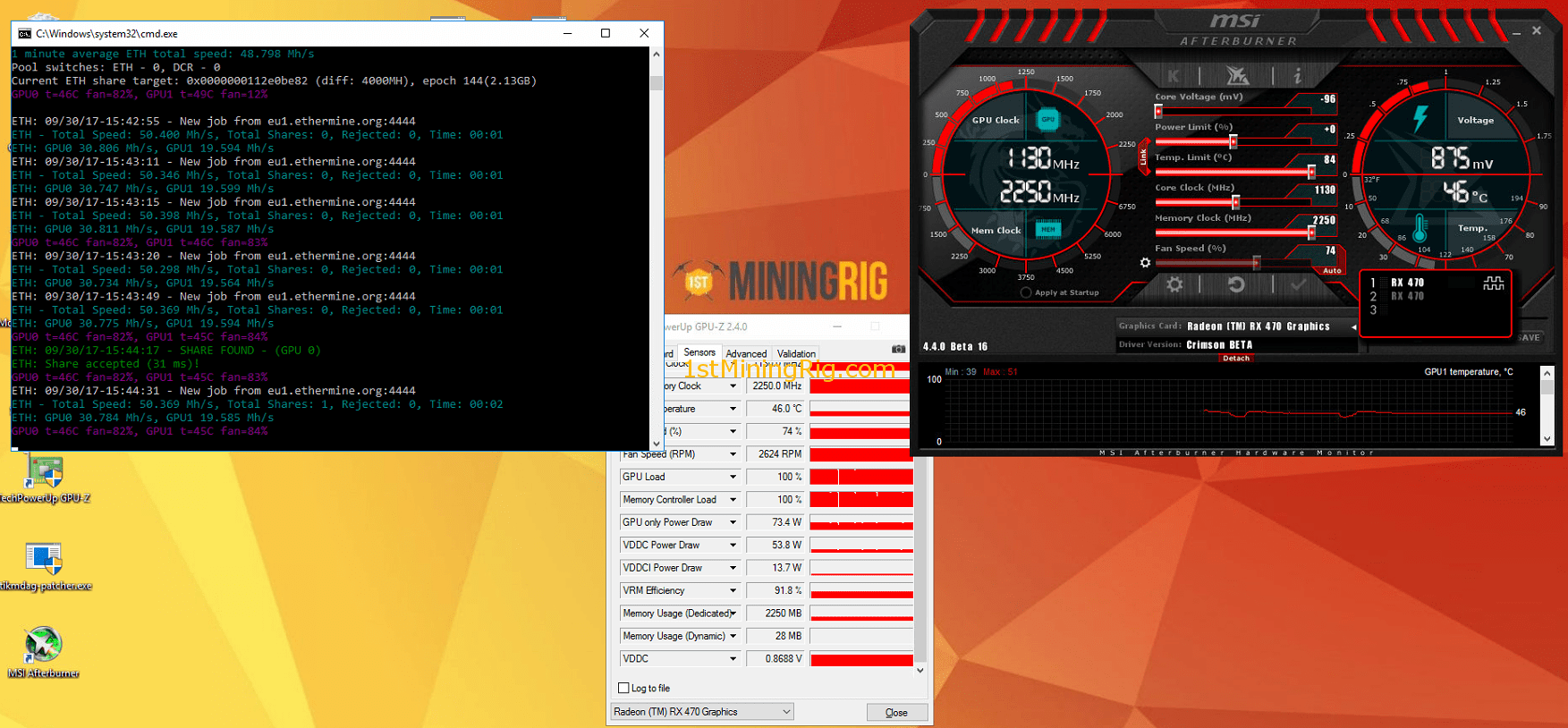 ⚡️ Overclocking profile for His rx 4gb for Ethereum mining | Kryptex