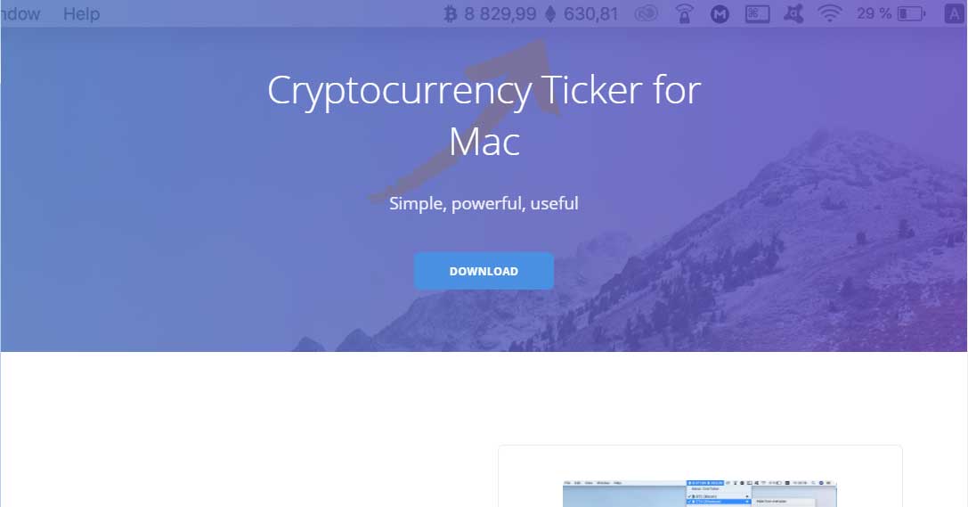 Cryptocurrency in your macOS menu bar