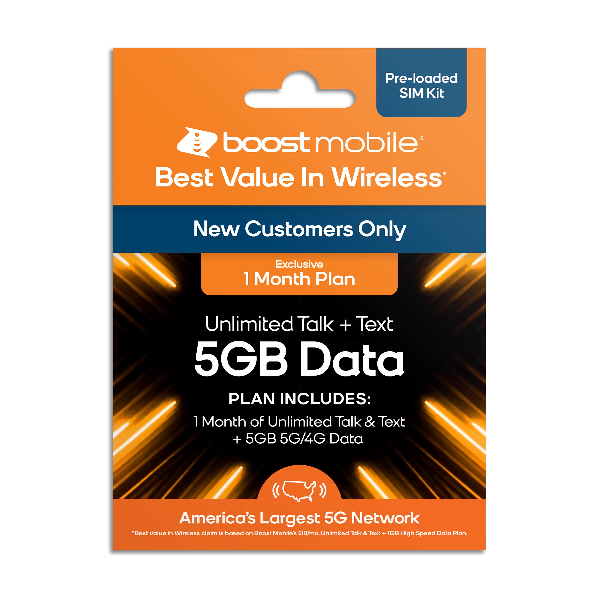 FREE SIM Card | Boost Mobile 2GB Data + Unlimited Talk & Text