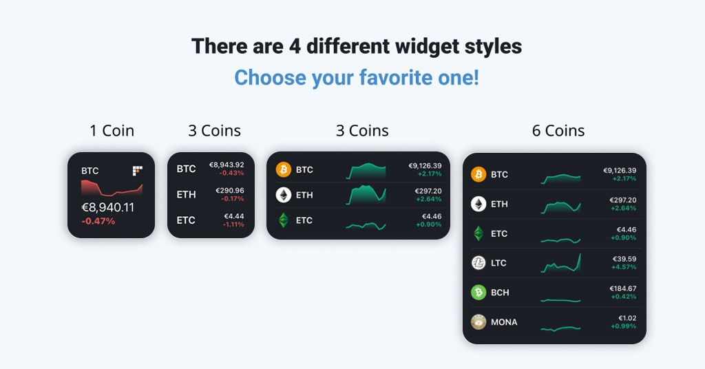 ‎Bitcoin & Crypto Price Widget on the App Store