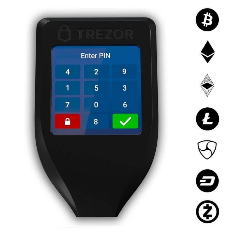 Trezor Model T Cryptocurrency Hardware Wallet - Granith