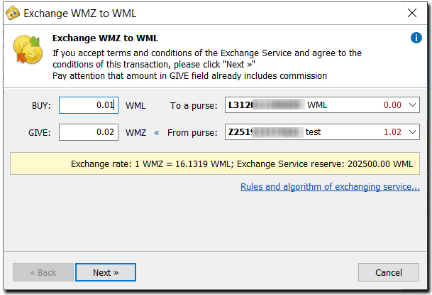 Top-up WMZ, WMR