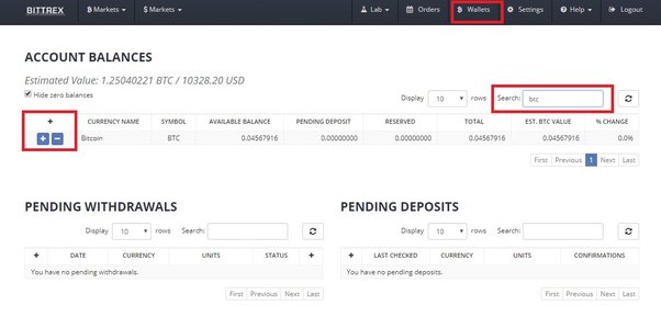 How to Withdraw Crypto From Bittrex - Zengo