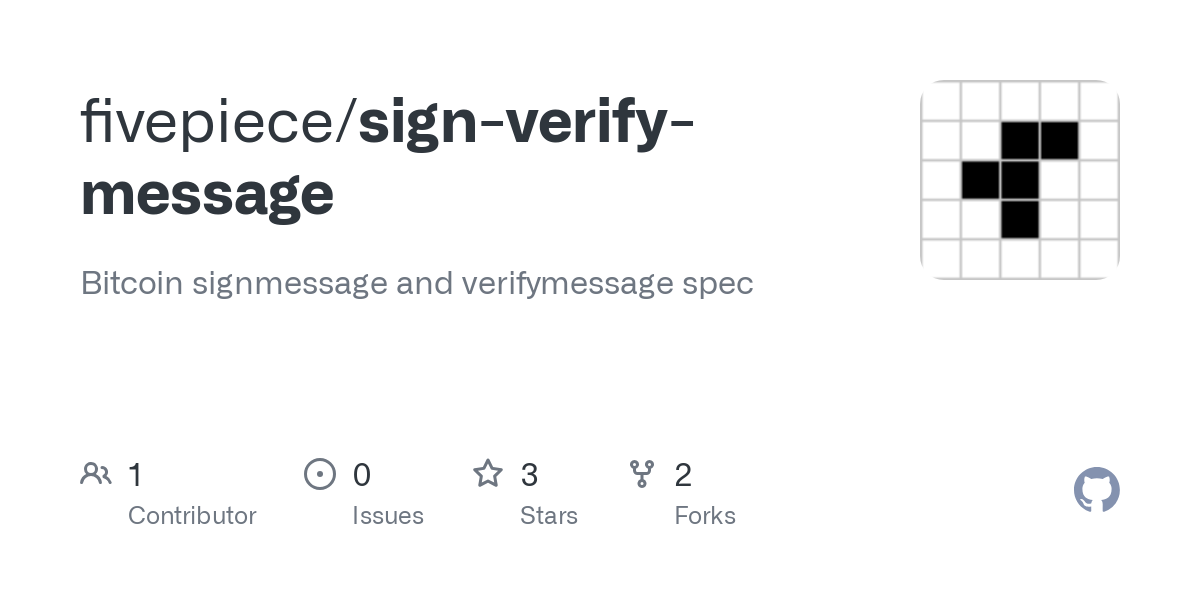 Verify a Bitcoin Signed Message