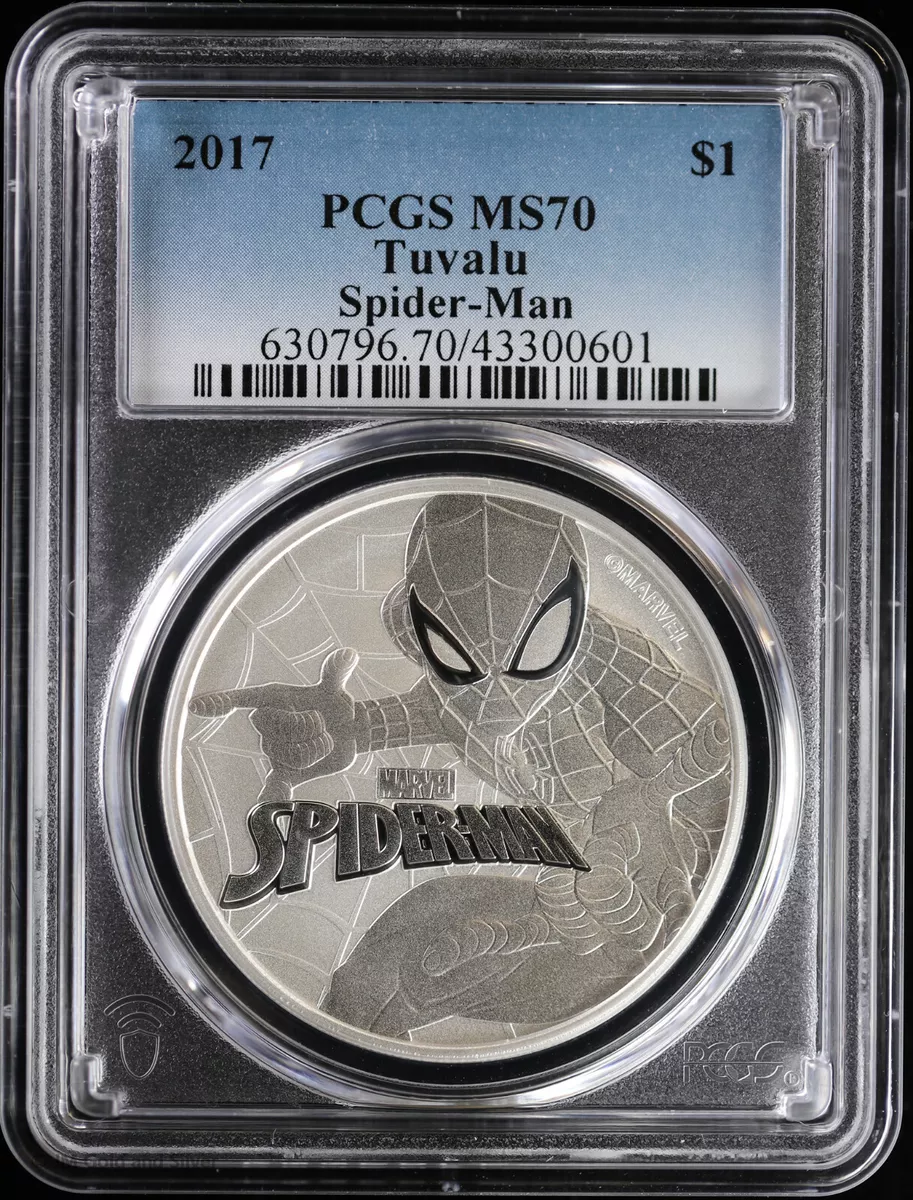 Tuvalu Marvel Spiderman 1 oz. Silver - SKU # | Nashville Coin Gallery